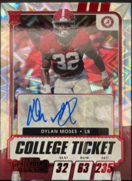 Dylan Moses [Autograph Red Explosion] #164