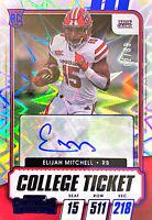 Elijah Mitchell [Autograph Blue Explosion] #134
