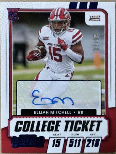 Elijah Mitchell [Autograph Blue] #134