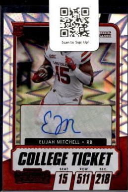 Elijah Mitchell [Autograph Red Explosion] #134