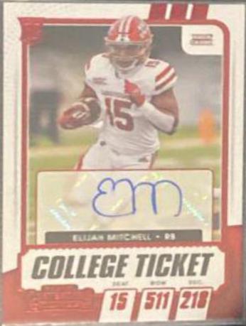 Elijah Mitchell [Autograph Red] #134