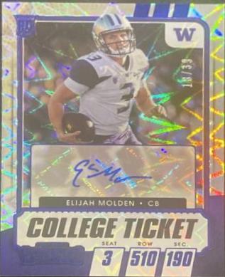 Elijah Molden [Autograph Blue Explosion] #214