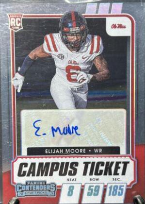 Elijah Moore [Autograph Campus Ticket] #123C