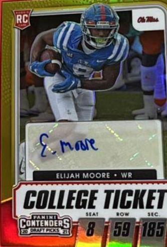 Elijah Moore [Autograph Premium Gold] #123