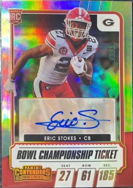 Eric Stokes [Autograph Bowl Championship Ticket] #279