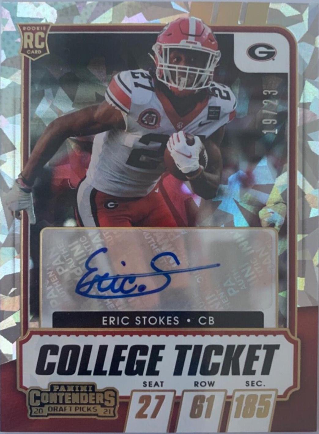 Eric Stokes [Autograph Cracked Ice Ticket] #279