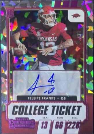 Feleipe Franks [Autograph Cracked Ice Ticket] #309