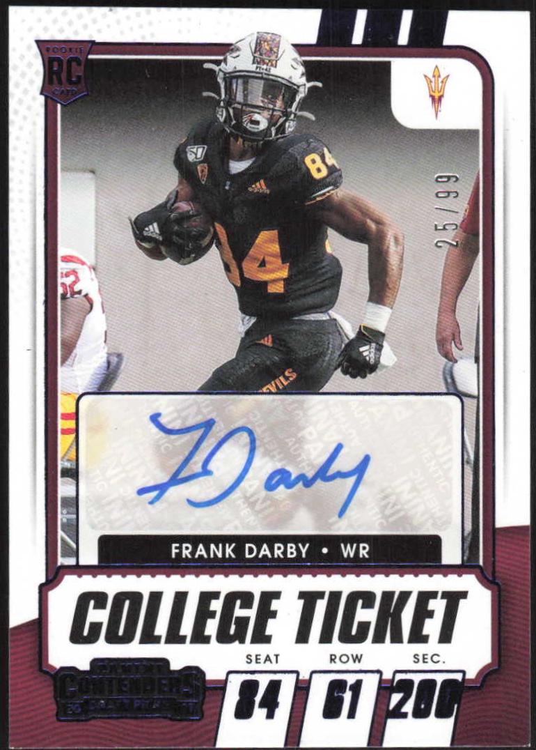 Frank Darby [Autograph Blue] #133