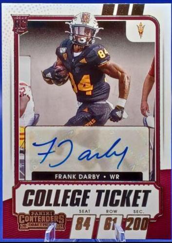 Frank Darby [Autograph Campus Ticket] #133