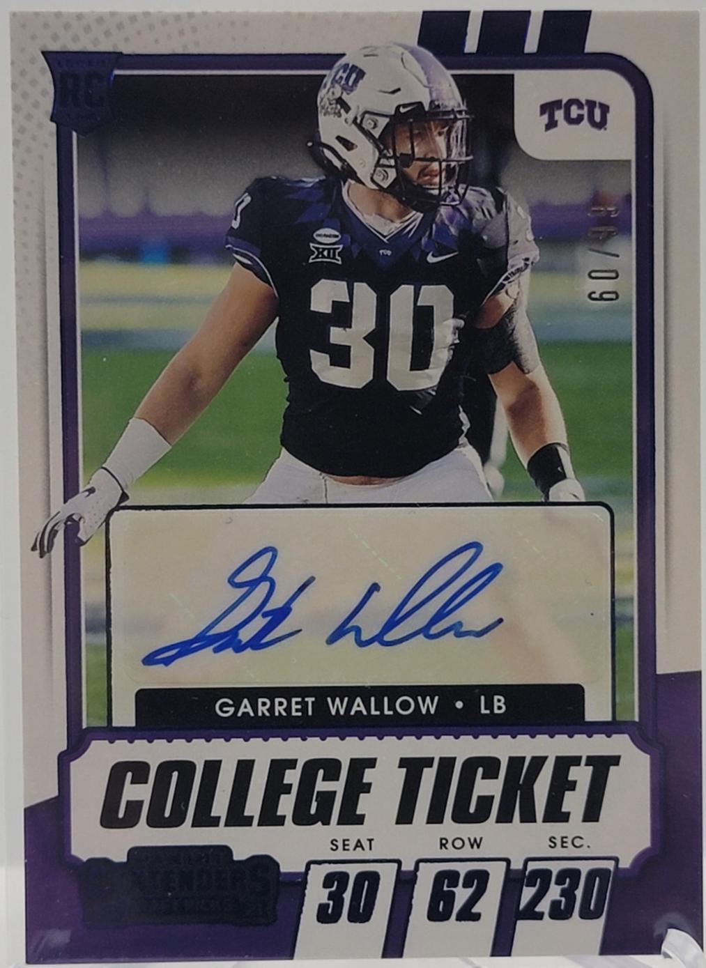 Garret Wallow [Autograph Blue] #254