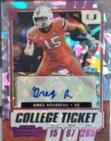 Greg Rousseau [Autograph Cracked Ice Ticket] #152
