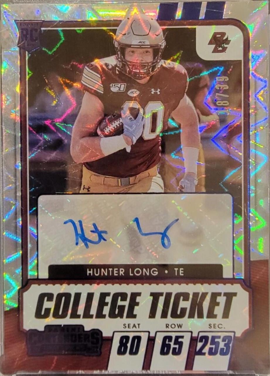 Hunter Long [Autograph Blue Explosion] #189