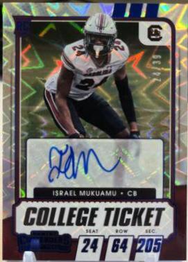 Israel Mukuamu [Autograph Blue Explosion] #203