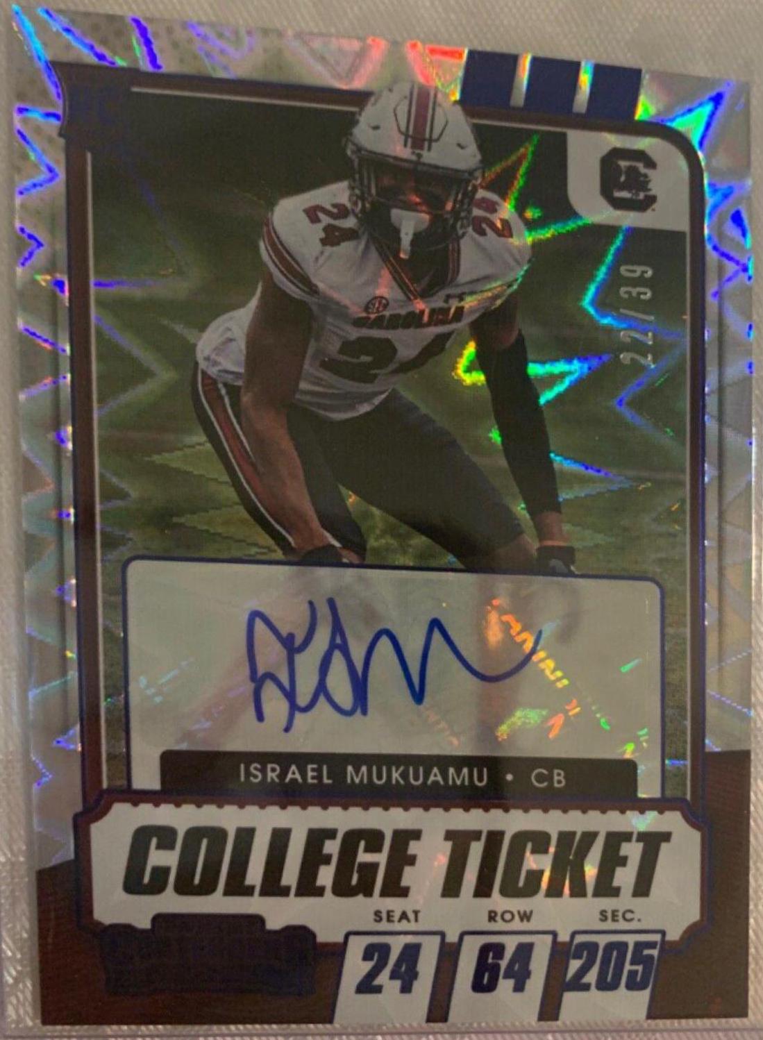 Israel Mukuamu [Autograph Blue] #203