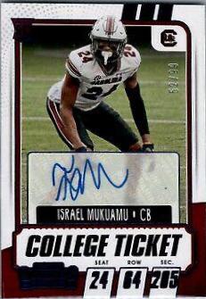 Israel Mukuamu [Autograph Bowl Championship Ticket] #203