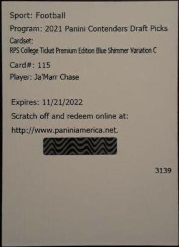 Ja'Marr Chase [Autograph] #115