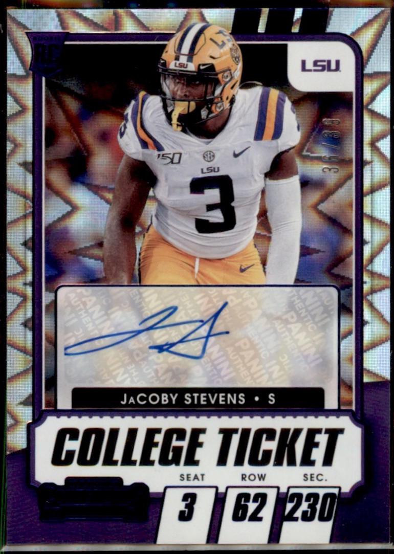JaCoby Stevens [Autograph Blue Explosion] #227