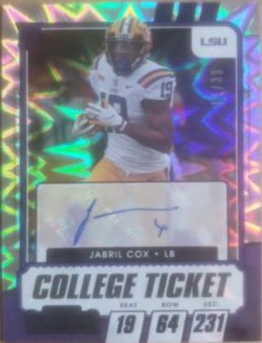Jabril Cox [Autograph Blue Explosion] #201