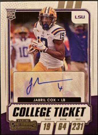 Jabril Cox [Autograph Campus Ticket] #201