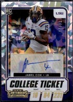 Jabril Cox [Autograph Cracked Ice Ticket] #201