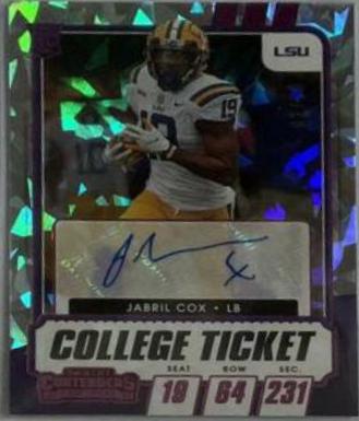 Jabril Cox [Autograph Pink Cracked Ice] #201