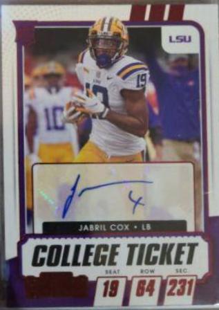 Jabril Cox [Autograph Red] #201