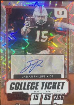 Jaelan Phillips [Autograph Cracked Ice Ticket] #290