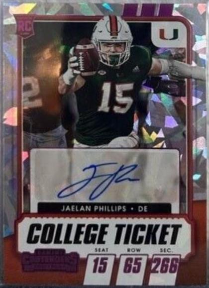 Jaelan Phillips [Autograph Pink Cracked Ice] #290