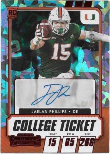 Jaelan Phillips [Autograph Red Cracked Ice] #290