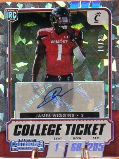 James Wiggins [Autograph Cracked Ice Ticket] #307