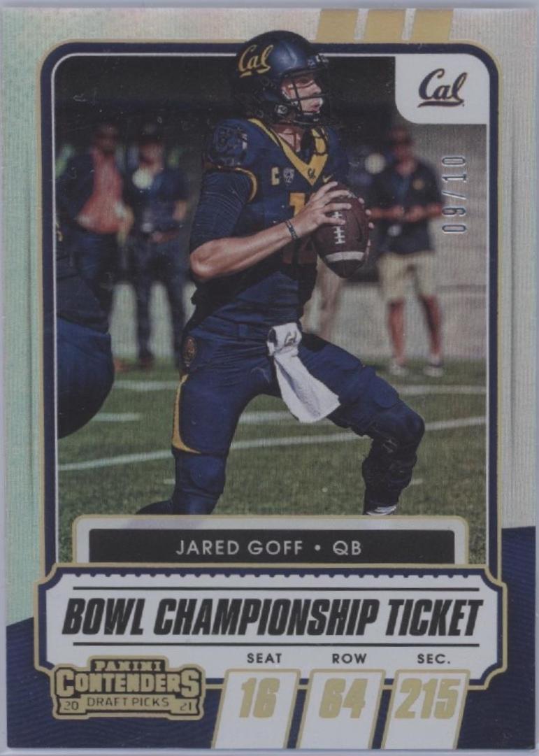 Jared Goff [Bowl Championship Ticket] #7