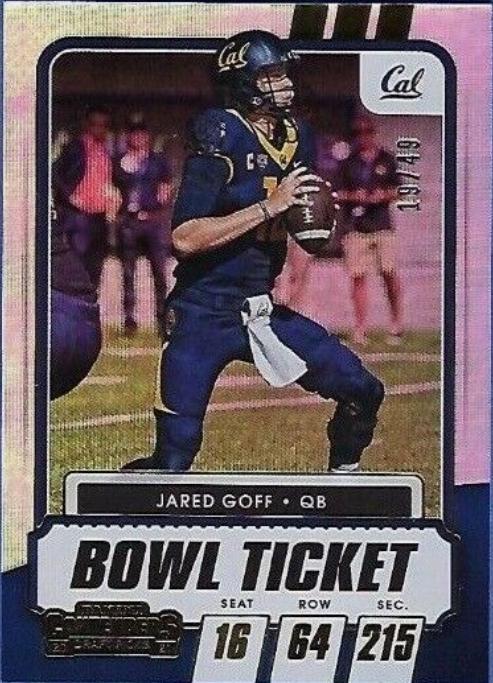 Jared Goff [Bowl Ticket] #7