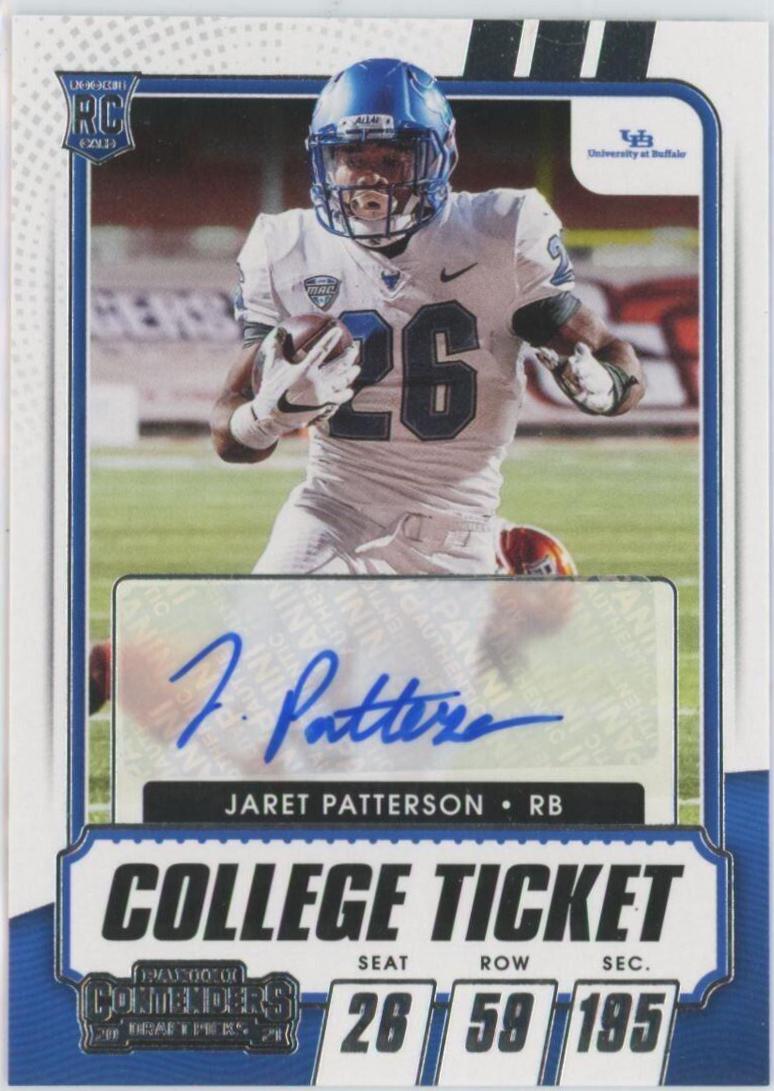 Jaret Patterson [Autograph Campus Ticket] #183