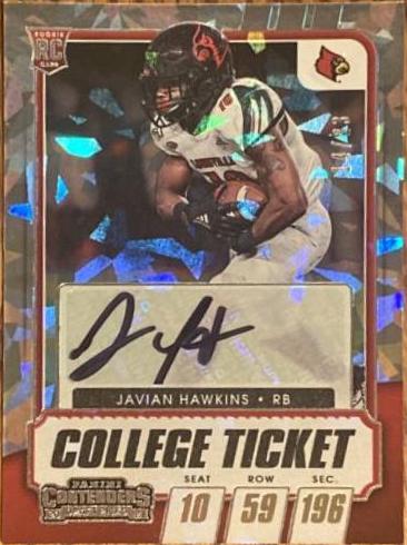 Javian Hawkins [Autograph Cracked Ice Ticket] #122A