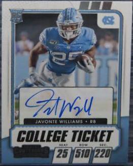 Javonte Williams [Autograph Campus Ticket] #120