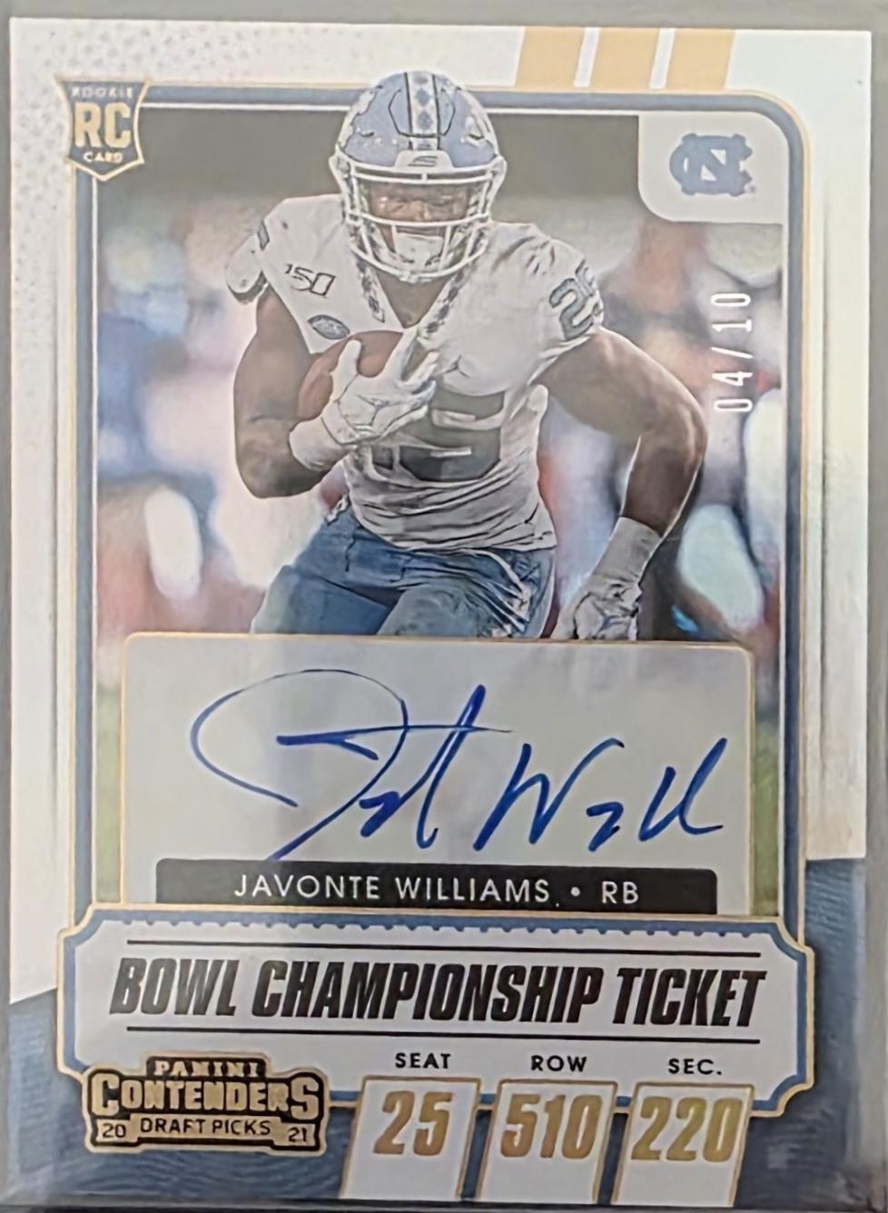 Javonte Williams [Autograph Premium Gold] #120