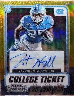 Javonte Williams [Autograph Premium Gold] #120C