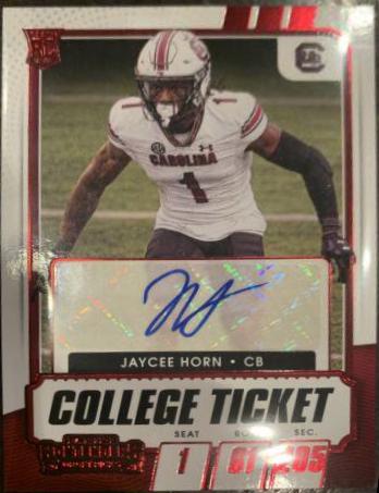 Jaycee Horn [Autograph Red] #212