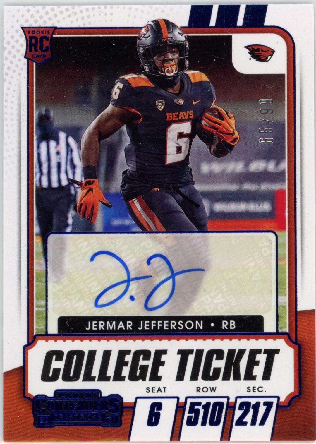 Jermar Jefferson [Autograph Blue] #126