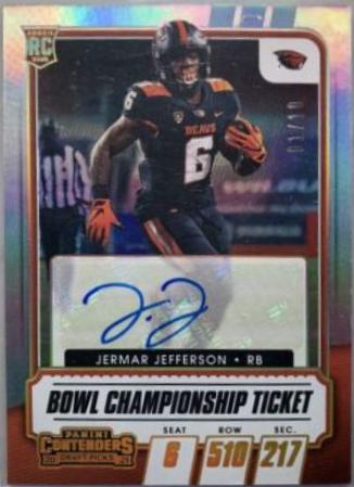 Jermar Jefferson [Autograph Bowl Championship Ticket] #126