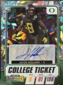 Jevon Holland [Autograph Cracked Ice Ticket] #160