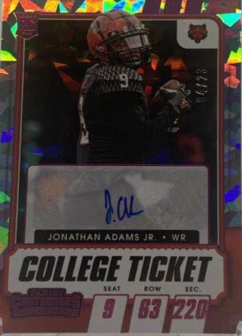 Jonathan Adams Jr. [Autograph Pink Cracked Ice] #313