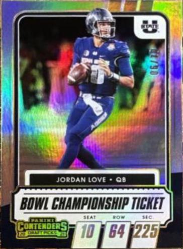 Jordan Love [Bowl Championship Ticket] #89