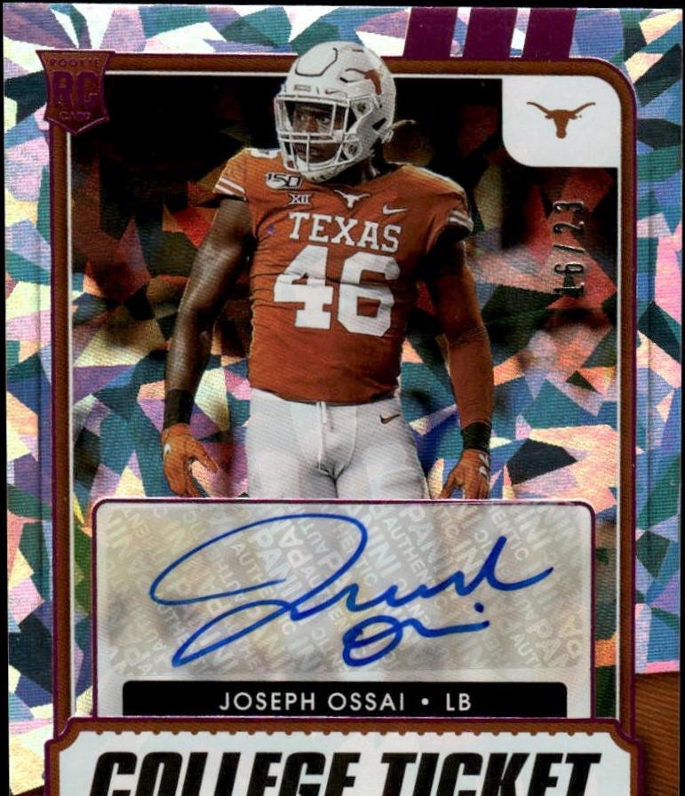 Joseph Ossai [Autograph Pink Cracked Ice] #161