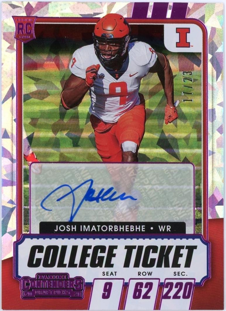 Josh Imatorbhebhe [Autograph Pink Cracked Ice] #256