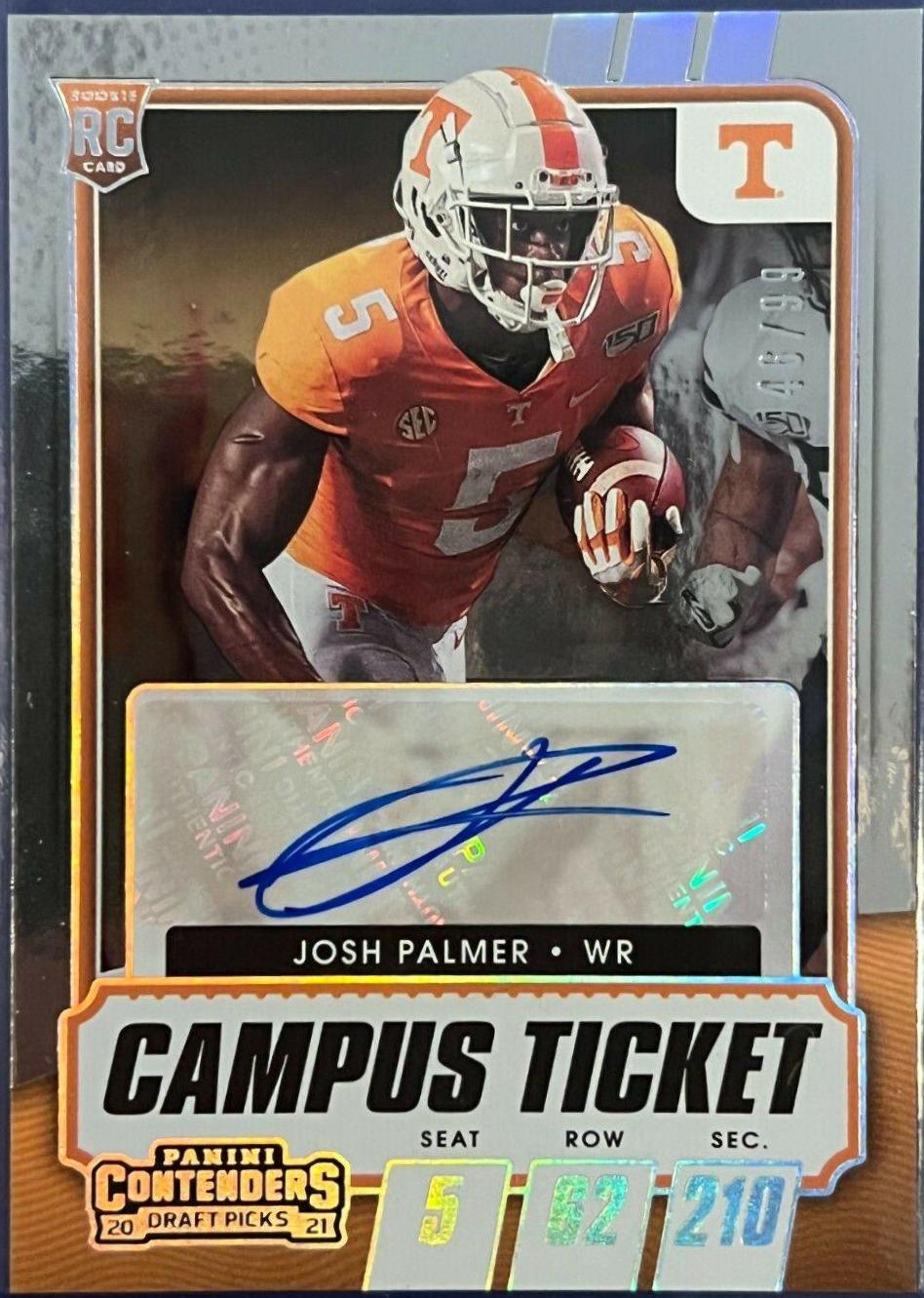Josh Palmer [Autograph Campus Ticket] #245