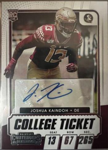 Joshua Kaindoh [Autograph Campus Ticket] #325