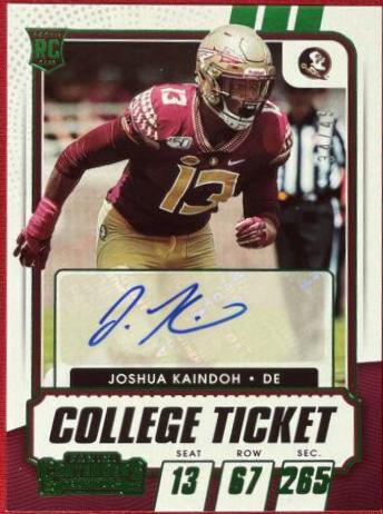 Joshua Kaindoh [Autograph Green] #325