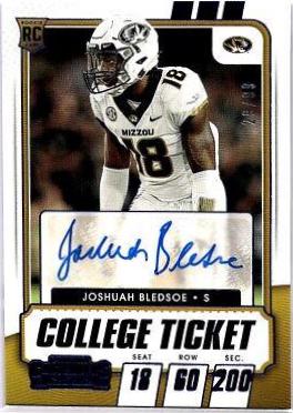 Joshuah Bledsoe [Autograph Bowl Championship Ticket] #255