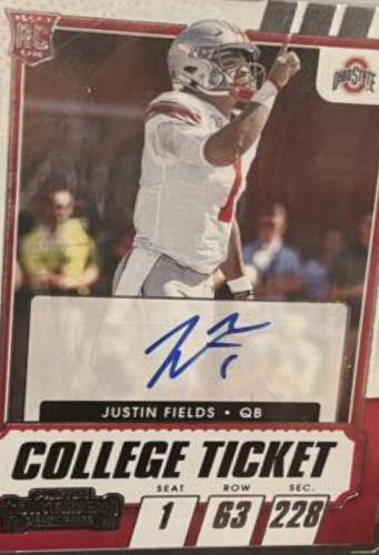 Justin Fields [Autograph Campus Ticket] #104C